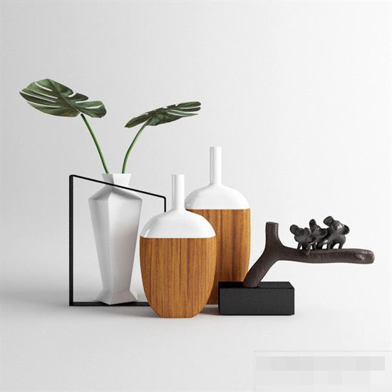 北歐簡(jiǎn)約風(fēng)范 宜家桌面陳設(shè)裝飾品組合模型的藝術(shù)與生活
